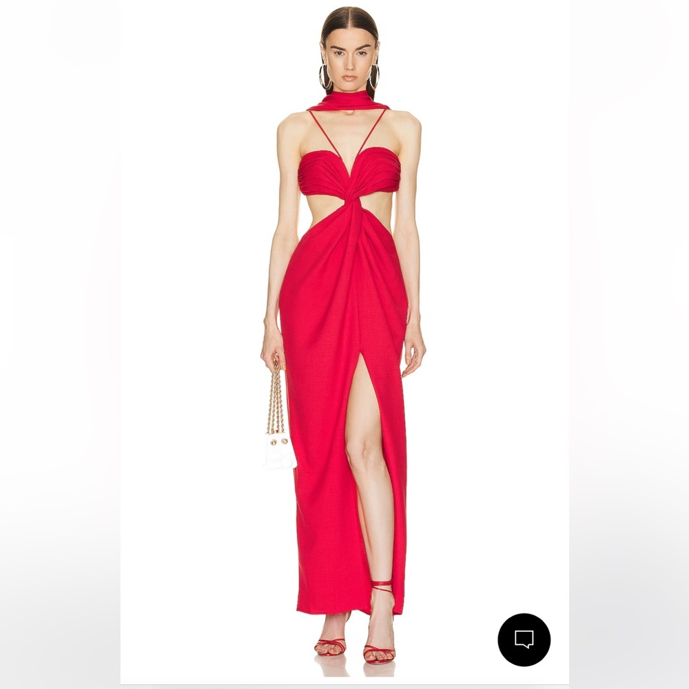 Cult Gaia Cody Gown Red